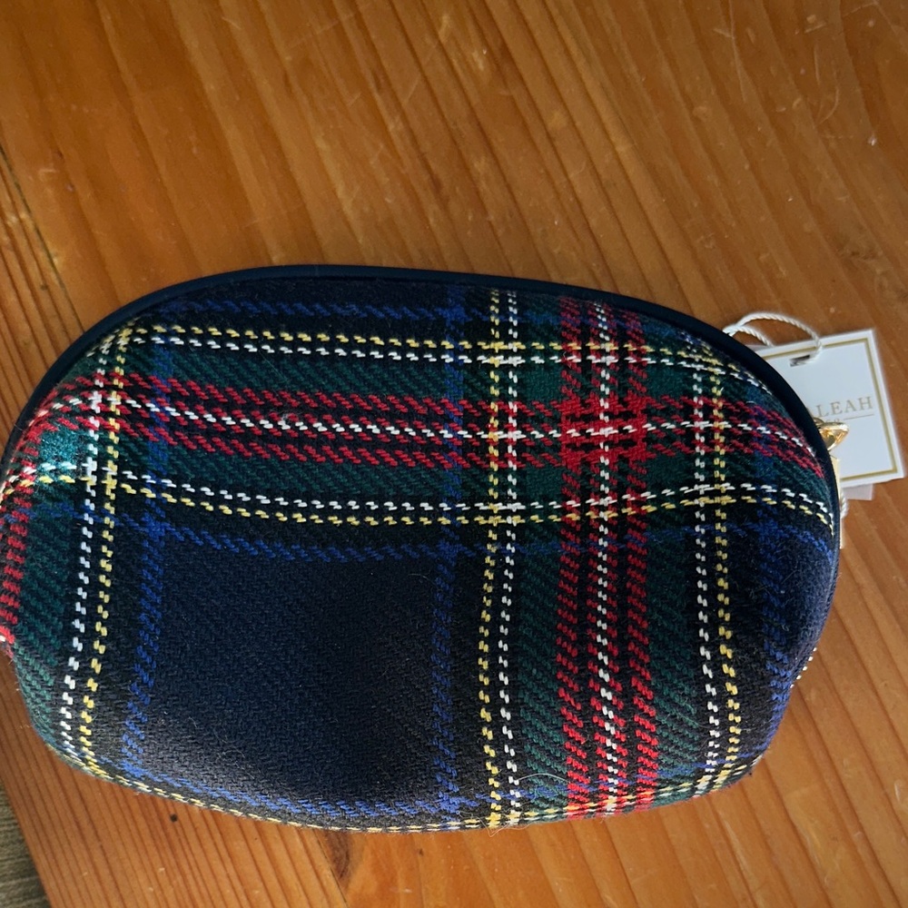 Shiraleah Plaid Cosmetic Pouch in Navy, Red, Green, Yellow